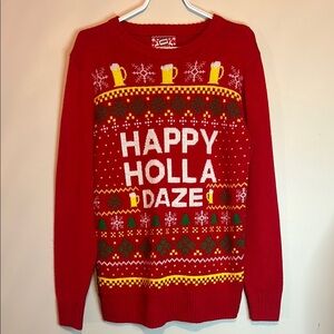 Festive Red Holiday Sweater